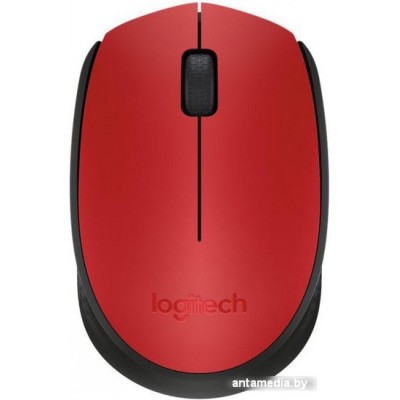 Мышь Logitech M171 Wireless Mouse красный/черный [910-004641]