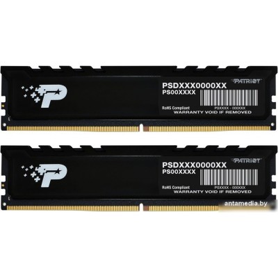 Оперативная память Patriot Signature Premium Line 2x8ГБ DDR5 4800 МГц PSP516G4800KH1