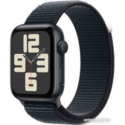 Умные часы Apple Watch SE 2 44 мм (алюминиевый корпус, полуночный/полуночный, нейлоновый ремешок)