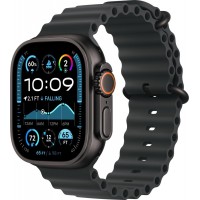 Умные часы Apple Watch Ultra 2 LTE 49 мм (титановый корпус, черный/черный, ремешок из эластомера)
