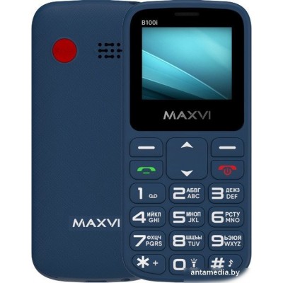 Телефон Maxvi B100i (синий)