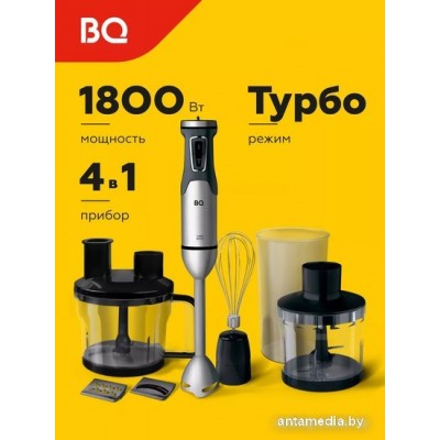 Погружной блендер BQ HB601S (сталь/черный)
