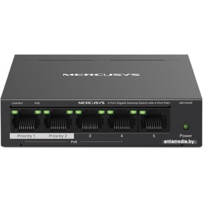 Неуправляемый коммутатор Mercusys MS105GP