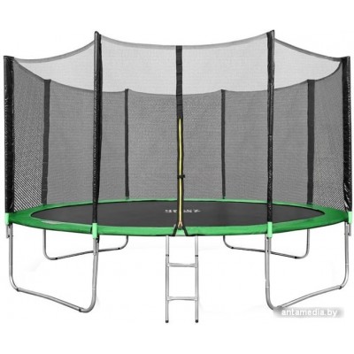 Батут Happy Jump 14ft Pro 435 см с внешней сеткой и лестницей