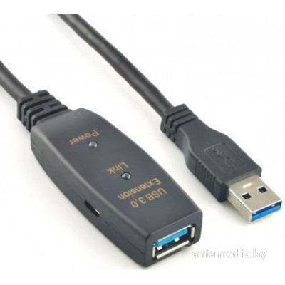 Удлинитель KS-IS KS-776-20 USB Type-A (20 м, черный)
