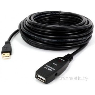Удлинитель KS-IS KS-866-10 USB Type-A - USB Type-A (10 м, черный)