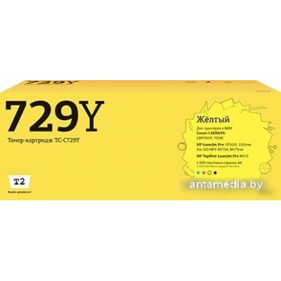 Картридж T2 TC-C729Y (аналог Canon 729Y)