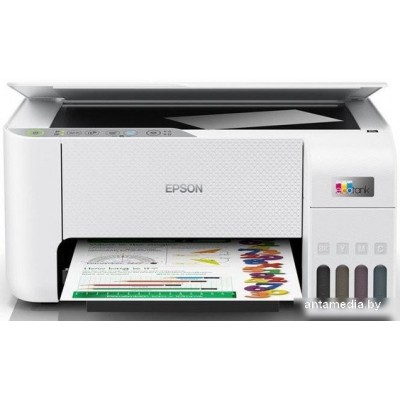 МФУ Epson EcoTank L3251 белый (ресурс стартовых контейнеров 7500/4500, контейнер 004)