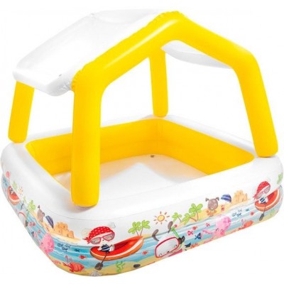 Надувной бассейн Intex Sun Shade 57470 (157x122, желтый)