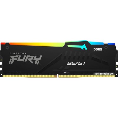 Оперативная память Kingston FURY Beast RGB 16ГБ DDR5 6400 МГц KF564C32BBA-16