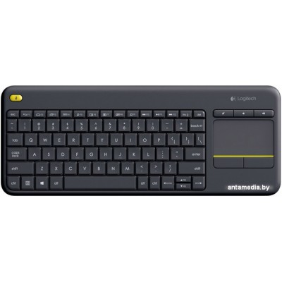 Клавиатура Logitech Wireless Touch Keyboard K400 Plus Black (920-007147)