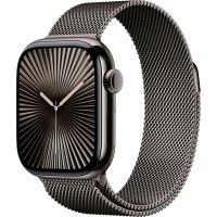 Умные часы Apple Watch Series 10 46 мм (титановый корпус, сланец/сланец, миланская петля M/L)