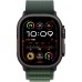 Умные часы Apple Watch Ultra 2 LTE 49 мм (титановый корпус, черный/темно-зеленый, ремешок из полиэстера M)