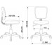 Офисное кресло Бюрократ CH-W204NX (серый Light-19/пластик белый)