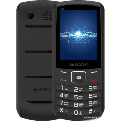 Телефон Maxvi P33 (черный)