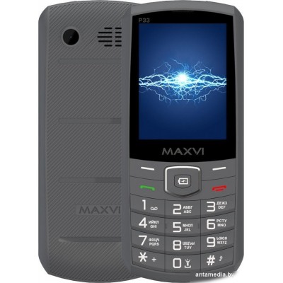 Телефон Maxvi P33 (серый)
