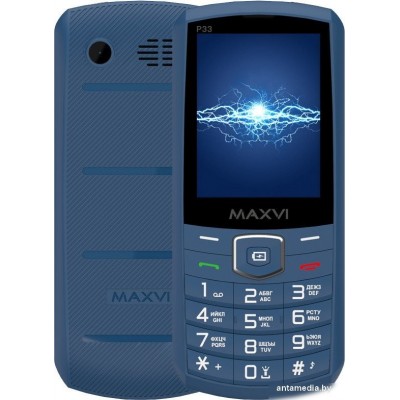 Телефон Maxvi P33 (синий)
