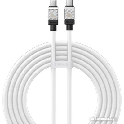 Кабель Baseus CoolPlay Series Fast Charging Cable 100W USB Type-C - USB Type-C (2 м, белый)