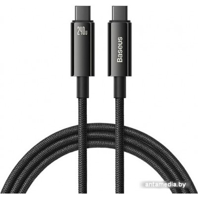 Кабель Baseus Tungsten Gold Fast Charging Data Cable USB Type-C - USB Type-C (2 м, черный)