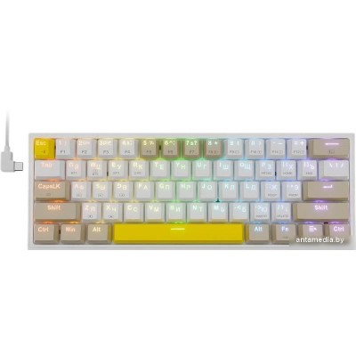 Клавиатура Redragon Fizz Pro (белый/желтый/серый)