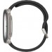Умные часы Amazfit Active 2 (серебристый, с черным силиконовым ремешком)