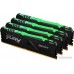 Оперативная память Kingston FURY Beast RGB 4x16GB DDR4 PC4-25600 KF432C16BB1AK4/64