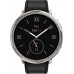 Умные часы Amazfit Active 2 Premium (серебристый, с черным кожаным ремешком)