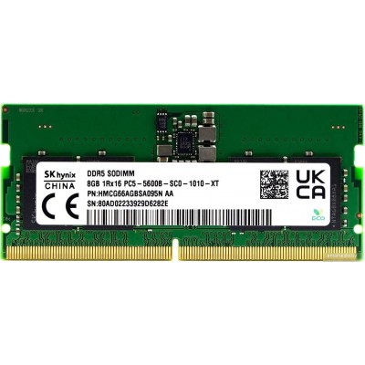 Оперативная память Hynix 8ГБ DDR5 5600 МГц HMCG66AGBSA095N