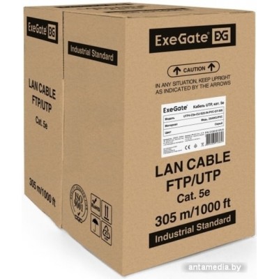 Кабель ExeGate UTP4-C5e-CU-S25-IN-PVC-GY-305 UTP Кабель ExeGate UTP4-C5e-CU-S25-IN-PVC-GY-305 UTP