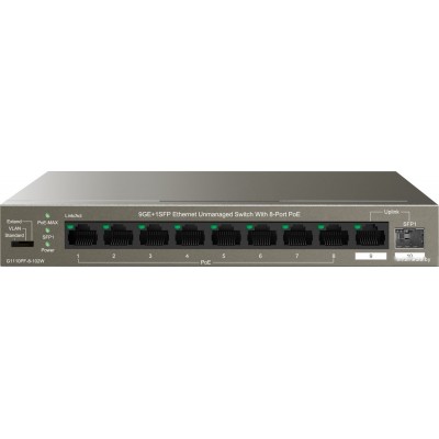 Неуправляемый коммутатор IP-COM G1110PF-8-102W