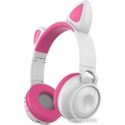 Наушники QUMO Party Cat 32305 (белый/розовый)