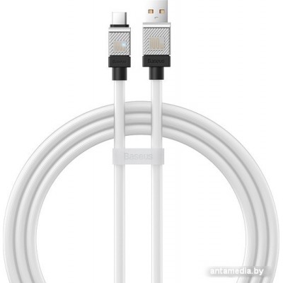 Кабель Baseus CoolPlay Series Fast Charging Cable 100W USB Type-A - USB Type-C (1 м, белый)