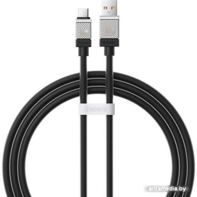 Кабель Baseus CoolPlay Series USB Type-A - USB Type-C (1 м, черный)