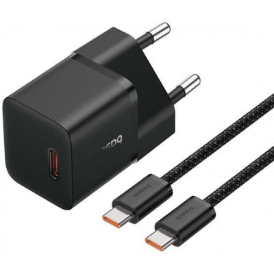 Сетевое зарядное Baseus GaN5 Fast Charger (mini) 1C 20W USB Type-C (черный)