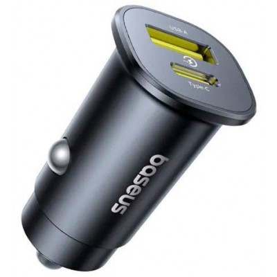 Автомобильное зарядное Baseus GoTrip Car Charger C+U 30W C00072300123-00 (черный)