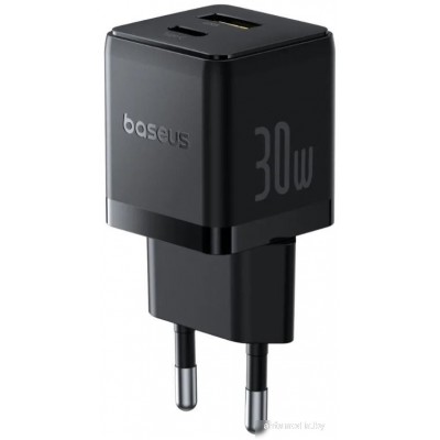 Сетевое зарядное Baseus Palm Fast Charger C+U 30W EU P1011160A113-00 (черный)