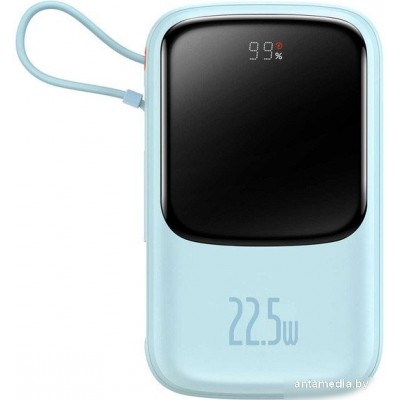 Внешний аккумулятор Baseus Qpow Pro Digital Display Fast Charge 22.5W 20000mAh (голубой)