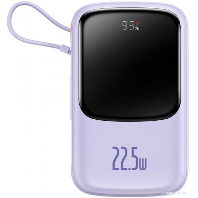 Внешний аккумулятор Baseus Qpow Pro Digital Display Fast Charge 22.5W 20000mAh (сиреневый)