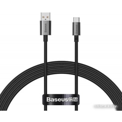 Кабель Baseus Superior Series Fast Charging USB Type-A - USB Type-C (1 м, черный)