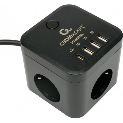 Сетевой фильтр Cablexpert CUBE-3-CU3-B-1.5