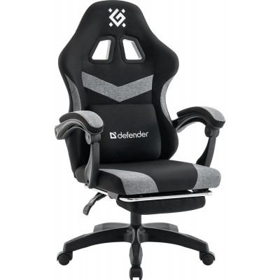 Игровое (геймерское) кресло Defender Runa Pro (черный/серый)