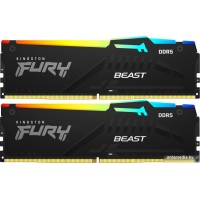 Оперативная память Kingston FURY Beast RGB 2x32ГБ DDR5 6400 МГц KF564C32BBEAK2-64