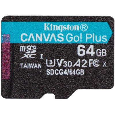 Карта памяти Kingston Canvas Go! microSDXC 64GB SDCG4/64GB