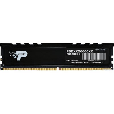 Оперативная память Patriot Signature Premium Line 8ГБ DDR5 5200 МГц PSP58G520081H1