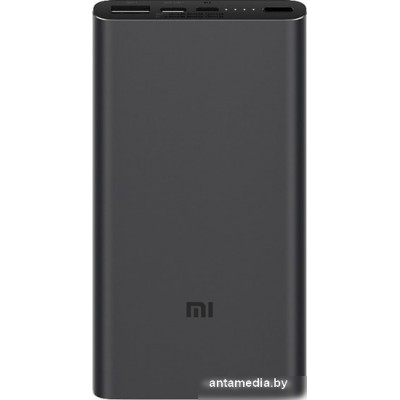 Портативное зарядное устройство Xiaomi Mi Power Bank 3 PLM12ZM 10000mAh (черный)