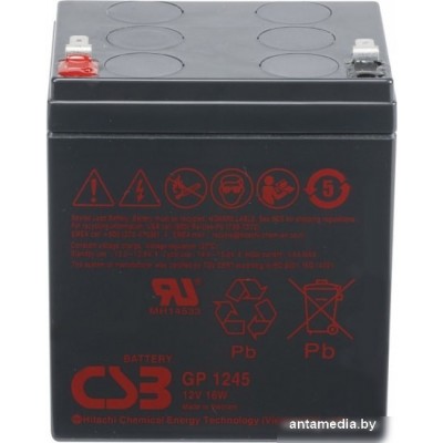 Аккумулятор для ИБП CSB GP1245 16W F1 (12В/4.5 А·ч)