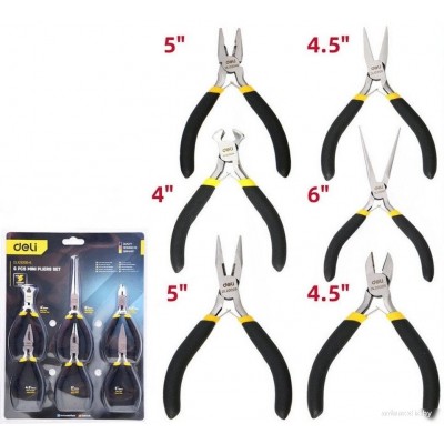 Набор пассатижей Deli DL103205-6 (6 предметов)