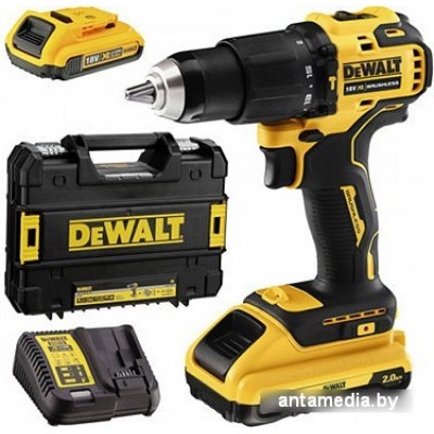 Ударная дрель-шуруповерт DeWalt DCD709D2T (с 2-мя АКБ 2 Ah, кейс)