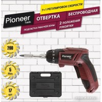 Электроотвертка Pioneer CS-M0404C (с 1-им АКБ, кейс, оснастка)