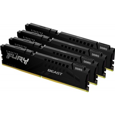 Оперативная память Kingston FURY Beast 4x16ГБ DDR5 5600МГц KF556C40BBK4-64